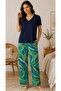 24865-Nena Short Sleeve V-Neck 100% Cotton Viscose Mimosa Pajama Set - 5