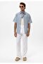 Oversize Openwork Striped Shirt - 5