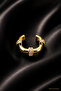 Gold Stone Steel Cartilage Earring Earcuff - 2