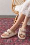 Women's Ecru Eva Buckle Non-Slip Sole Daily Beach Sea Pool Bathroom Slippers - 4