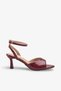 Sonna Women's Heeled Strappy Shoes - Burgundy Patent Leather