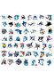50 sheets Cartoon Shark Graffiti Sticker For Suitcase Skateboard Helmet Toy Phone Case Vinyl Wate... - 7