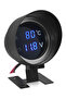 Auto LCD Water Temperature & Voltmeter Gauge 2 in 1 Round Led Digital Water Temp Gauge + Temperat... - 7
