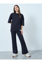 Printed Oversized T-Shirt and Wide Leg Leggings Co-Ords - 2