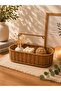 Wicker Rattan Hanging Oval Organizer Decorative Organizer 32*12*15cm