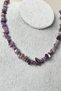Certified Amethyst Crushed Stone Natural Stone Necklace - 2