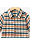Baby Boy 100% Cotton Plaid Shirt Collar Bodysuit - 2