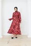 Seasonal Tunic Dress with Flower-Patterned Belt Detail - 7