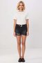 Women's Shorts High Waist Slim Fit Ripped Detailed Extra Short Mini Length Denim Rigid Woven - 4