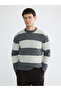 Zero Roba Collar Striped Wool Blend Men's Knitwear Sweater from Uzg Store for Style Enthusiasts