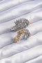 Brass Gold Silver Color Serrated Heart Earrings 5886 - Hep-8530-7527 - 2
