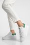 White Green Laced Lightweight Unisex Skin Sports Shoes Costa g - 2