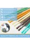 Silk Route - 10 Pairs Chopsticks, Reusable Dishwasher Safe 9.5 Inches Premium Chop Sticks for Sushi, Ramen, Asian Cuisine, Matte Non-slip, Bear Head Style, Macaron Color - 2