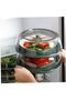 Silk Route - Microwave Splatter Cover with Tray 11.02'' Stackable Microwave Cover Food Grade PET Microwave Plate Cover Insulated Food Covers to Keep Food Fresh Serving Dish Covers - 5