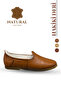Genuine Leather Men's Shoes - Soft Sole Genuine Leather Shoes Tan - 2