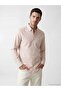 Regular Fit Linen Look Men's Shirt - 8