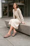 Luvra Laceless Genuine Suede Leather Women's Casual Cork Sole Loafer Classic Shoes Hdmt - Beige - 2