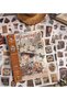 Retro Themed Decal and Sticker Book |   24 Sheets of Aesthetic Journal Material 1 Pc