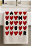 AMOUR - منشفة مطبخ ملونة مطبوعة مقاس 40x60، قماش تجفيف - 3