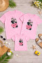 Family Matching Oversize T-Shirt for Mom, Dad, and Child, 100% Cotton, Printed, Comfortable Fit (3 Pieces Must Be Ordered Separately - Sold Individually)