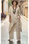 Buckle-Strapped Linen Trouser Set - 2
