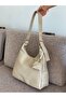 Women's Shoulder Bag with Buckle Detail, Strap and Zipper, Small Wallet, 34cm + 22cm Dimensions - 2