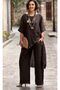 Buckle-Strapped Linen Trouser Set - 2