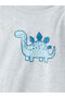 Blue bicycle collar printed baby boy 3-piece jumpsuit - 4