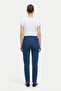 High Waist Skinny Jeans - Dark Blue - 5