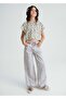 Girl's Wide Leg Jeans Gray - 6