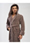 Men's Hooded Checkered Bamboo Cotton Soft Absorbent Luxury Bathrobe - 2