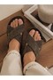 Unisex Cross-Strapped Suede Slippers Orthopedic Sole Daily Comfortable Premium Slippers - 5