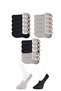 Glb-Stl41414 Black and Gray Men's Ballerina Socks 15 Pairs