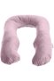 ® U Shaped Full Body Maternity Pillow with Removable Velvet Cover - Pink - 2