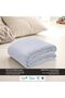 All Season Lightweight Flannel Blanket King Size 200x230cm, Grey - 6