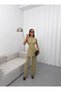 Women's Vest Trouser Suit with Button Detail, Stylish Two-Piece Suit, Office Combination - 7