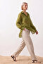 Women's Straight-Leg Double-Pocket Beige Linen Trousers - 6
