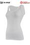 Yıldız Premium Series Women's White Cotton Lycra Body Wrap Wide Strap Undershirt - 4