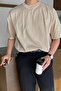 Men's Oversize T-Shirt Cotton Fabric Crew Neck Comfortable Fit T-Shirt - 2