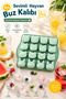 1 Piece Mint Green 16-Piece Silicone Heat Resistant Fireproof Non-Stick Chocolate and Ice Mold