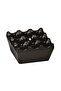 Black Melamine Grill Ashtray Square Ash Tray Heat Resistant Cafe Balcony Table Ashtray - 8