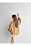 Tulle Modal Comfortable Fit Gathered Collar Draped Loose Blouse 261004 - 6