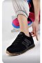 Unisex Black Brown Lace-Up Mesh Breathable Comfortable Sole Comfortable Children's Walking Sneaker Sports Shoes - 2