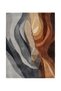 Sdt Modern Wave Patterned Anthracite Brown Woven Base Decorative Carpet Sdt1379