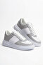 Zrc087 Premium Lace-Up Casual Men's Sneaker Gray