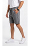 Men's Smoked Comfort Shorts with Side Pockets and Zippered Back Pocket Detail - 5