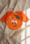Zestie Orange Cheerful Orange Patterned Long Sleeve Liquid-Proof Baby Food and Activity Bib 6-24 a - 6