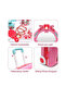 Portable Pretend Vanity Beauty Play Set with Light & Sound, Kids Makeup Table Toy with Mirror, Hair Dryer & Accessories - 5