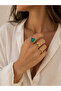 دوفين 3 قطع خواتم من حجر الفيروز