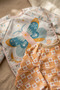 Set of 2 Liquid-Proof Long Sleeve Bibs - Blw Compatible Stain-Resistant Butterfly and Vintage Floral Design - 3